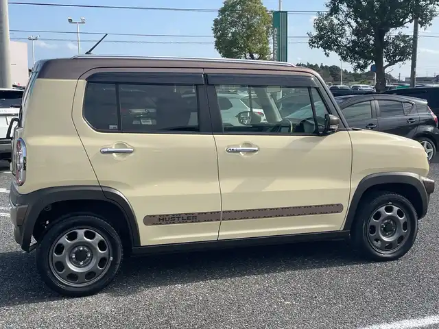 スズキ ハスラー ワンダラー 千葉県 2019(令1)年 3.5万km シフォンアイボリーメタリック/ウッディブラウン2トーンルーフ 特別仕様　ナビ　全方位カメラ　デュアルカメラブレーキサポート　ＢＴ　ＥＴＣ　ＵＳＢ　シートヒーター ステアスイッチ スマートキー ルーフレール シフォンアイボリーツートン HID オートライト