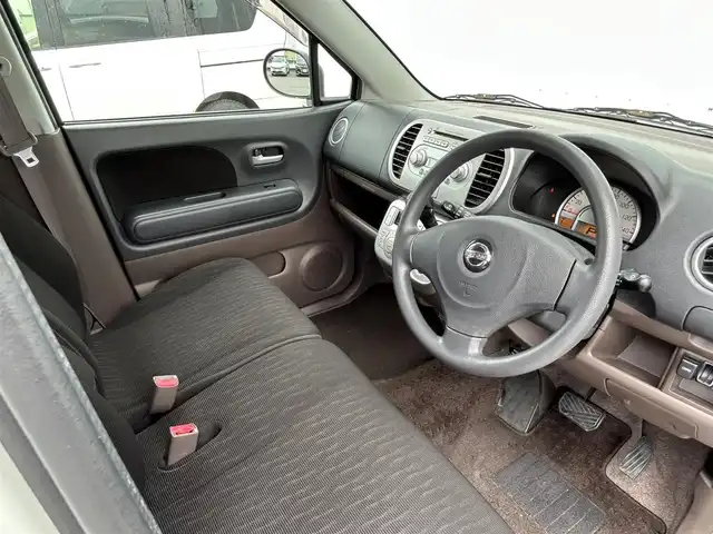 日産 モコ E ショコラティエ 滋賀県 2010(平22)年 3.7万km スノーパールホワイト 純正オーディオ（CD/AM/FM)/フラットシート/純フロアマット/電動格納ミラー/取扱説明書/保障書