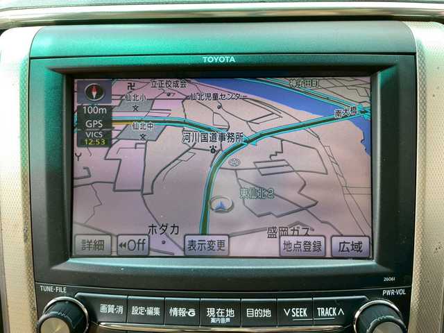 トヨタ ヴェルファイア 2．4Z プラチナセレⅡ ゴールド 岩手県 2011(平23)年 13.1万km ホワイトパールクリスタルシャイン 純正ナビ/フリップダウンモニター/純正フロアマット/ドアバイザー/シートカバー/純正18インチアルミホイール
