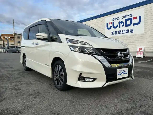 日産 セレナ ハイウェイスター G 群馬県 2016(平28)年 12.2万km ブリリアントホワイトパール (株)IDOMが運営する【じしゃロン伊勢崎店】の自社ローン専用車両になりますこちらは現金またはオートローンご利用時の価格です。自社ローンご希望の方は別途その旨お申付け下さい/プロパイロット/両側パワースライドドア/純正SDナビゲーション/アラウンドビューカメラ/フリップダウンモニター/CD/DVD/SD/USB/BT/DTV/ETC/オートライト/アイドリングストップ/ドアバイザー/純正フロアマット