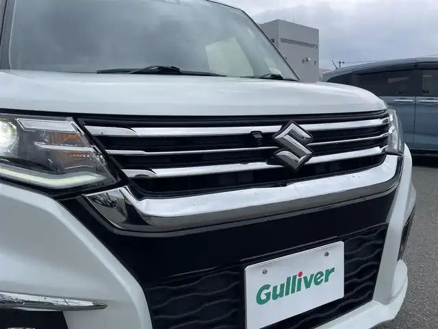 スズキ ソリオ HV MZ 山形県 2022(令4)年 4.4万km ピュアホワイトP 4WD/衝突軽減ブレーキ/両側パワースライドドア/全方位カメラ/純正10インチナビ/　【CD DVD SD USB BT】/フルセグTV/ETC/ステアリングスイッチ/レーダークルーズコントロール/アイドリングストップ/横滑り防止装置/シートヒーター/ミラーヒーター/純正アルミ/LEDライト/フォグランプ/ウィンカーミラー/純正フロアマット/ドアバイザー
