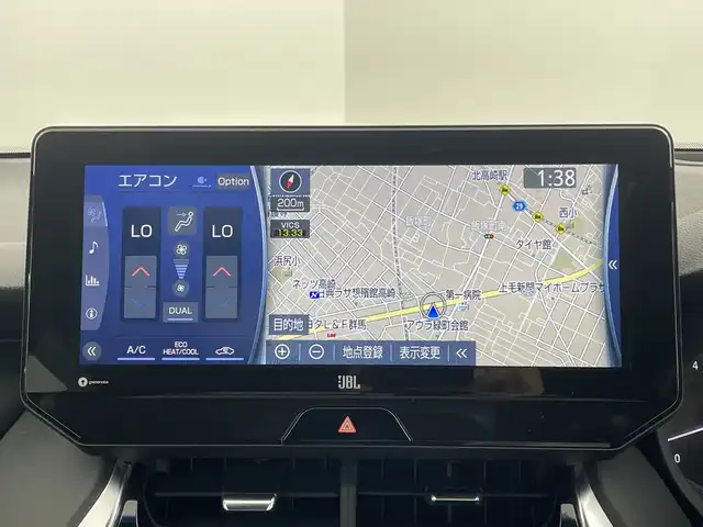 トヨタ ハリアー Z 群馬県 2022(令4)年 4.2万km プレシャスブラックパール 純正１２．３型ナビ　調光ガラスルーフ　全周囲カメラ　フルセグＴＶ　ＪＢＬプレミアムサウンド　デジタルインナーミラー　電動リアゲート　パワーシート　衝突被害軽減ブレーキ　ＢＳＭ　ＥＴＣ２．０　禁煙車