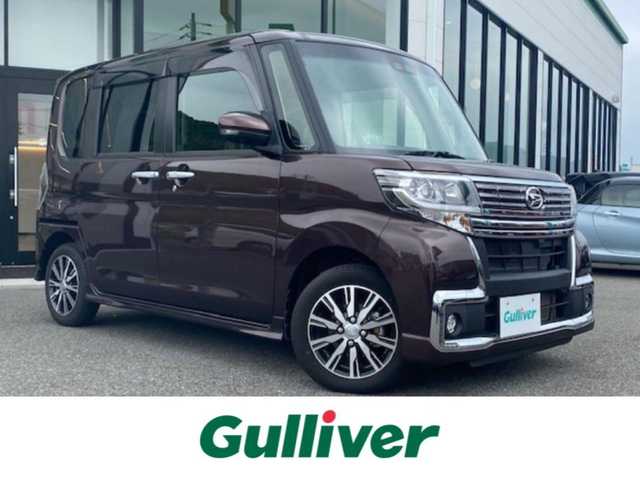 ダイハツ タント カスタムX トップED LTD SAⅢ 兵庫県 2018(平30)年 0.2万km プラムブラウンクリスタルマイカ ワンオーナー/純正８型ナビ/・TV.BT.AM.FM/全方位カメラ/衝突軽減装置/前方ドラレコ/ビルトインＥＴＣ/オートマチックハイビーム/電格ミラー/Ｄ席シートヒーター/ＵＳＢ端子/ＨＤＭＩ端子/純正ドアバイザー