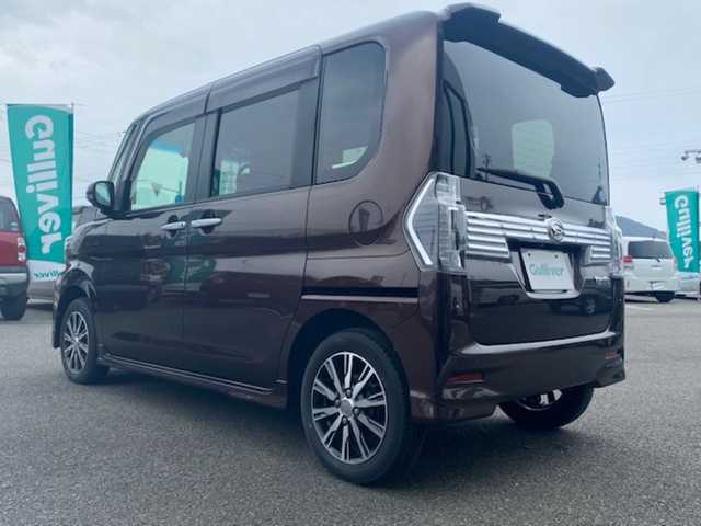 ダイハツ タント カスタムX トップED LTD SAⅢ 兵庫県 2018(平30)年 0.2万km プラムブラウンクリスタルマイカ ワンオーナー/純正８型ナビ/・TV.BT.AM.FM/全方位カメラ/衝突軽減装置/前方ドラレコ/ビルトインＥＴＣ/オートマチックハイビーム/電格ミラー/Ｄ席シートヒーター/ＵＳＢ端子/ＨＤＭＩ端子/純正ドアバイザー