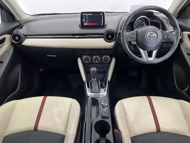 マツダ デミオ XD ツーリング Lパッケージ 栃木県 2015(平27)年 3.4万km ソウルレッドプレミアムメタリック ディーゼル/ターボ/純正ナビ/(CD/DVD/フルセグTV/Bluetooth/SD/USB)/バックカメラ/本革シート/衝突軽減ブレーキ/ETC/禁煙車/オートライト/LEDヘッドライト/パドルシフト/横滑り防止装置/フォグランプ/スマートキー/プッシュスタート/アイドリングストップ/ステアリングスイッチ/革巻きステアリング/ウィンカーミラー/電動格納ミラー/純正16インチアルミホイール/純正フロアマット