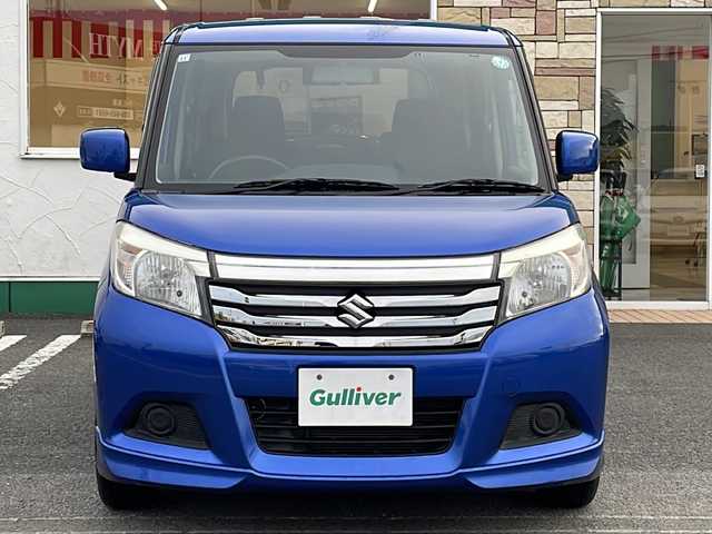 スズキ ソリオ HV MX 徳島県 2015(平27)年 6.9万km ブーストブルーパールメタリック 社外SDナビ　AVN-G04/（ラジオ/フルセグ/DISC）/ETC/純正15インチアルミホイール/片側電動スライドドア/アイドリングストップ/電動格納ミラー/社外フロアマット/ドアバイザー/ハロゲンヘッドライト/取扱説明書/新車時保証書