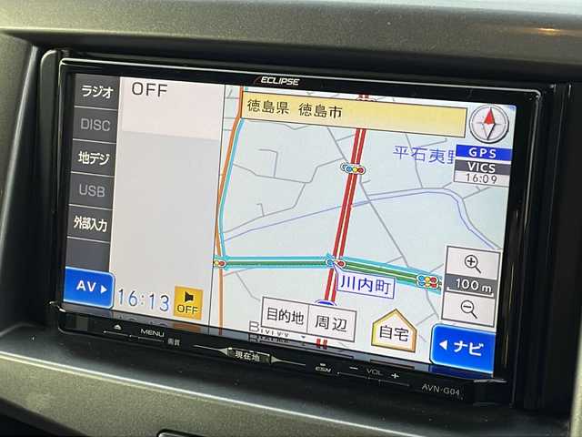 スズキ ソリオ HV MX 徳島県 2015(平27)年 6.9万km ブーストブルーパールメタリック 社外SDナビ　AVN-G04/（ラジオ/フルセグ/DISC）/ETC/純正15インチアルミホイール/片側電動スライドドア/アイドリングストップ/電動格納ミラー/社外フロアマット/ドアバイザー/ハロゲンヘッドライト/取扱説明書/新車時保証書