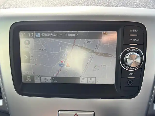 スズキ スペーシア X リミテッド 福岡県 2014(平26)年 5.5万km ブルーイッシュブラックパール3 SDナビ(iPod、USB)/両側電動スライドドア/衝突被害軽減システム/LEDオートライト/純正AW/バックカメラ/シートヒーター(D席＋N席)/ワンセグTV/サンシェード