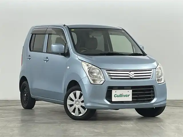 スズキ ワゴンＲ FX 福島県 2012(平24)年 14.9万km フィズブルーパールメタリック ミュージックプレーヤー/・AUX/CD/FM/AM/ベンチシート/アイドリングストップ/電動格納ミラー/リモコンキー/ドアバイザー/純正フロアマット