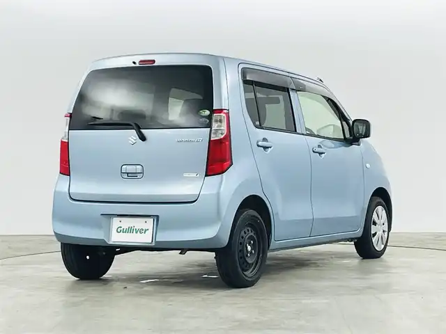 スズキ ワゴンＲ FX 福島県 2012(平24)年 14.9万km フィズブルーパールメタリック ミュージックプレーヤー/・AUX/CD/FM/AM/ベンチシート/アイドリングストップ/電動格納ミラー/リモコンキー/ドアバイザー/純正フロアマット