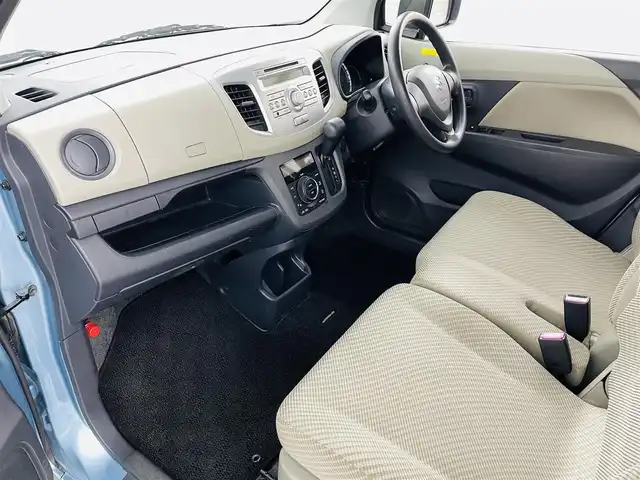 スズキ ワゴンＲ FX 福島県 2012(平24)年 14.9万km フィズブルーパールメタリック ミュージックプレーヤー/・AUX/CD/FM/AM/ベンチシート/アイドリングストップ/電動格納ミラー/リモコンキー/ドアバイザー/純正フロアマット