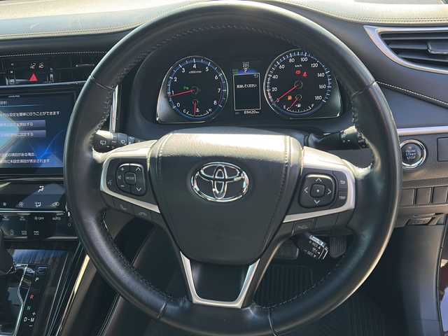 トヨタ ハリアー エレガンス 富山県 2017(平29)年 7万km ブラキッシュレッドマイカ ワンオーナー/スマートキー×２/ハーフレザーシート/ALPINE製9インチメモリーナビ(EX9V)/DVD/MSV/BT/フルセグTV/バックカメラ/9インチフリップダウンモニター(PXH9S-R)/ビルトインETC/ステアリングスイッチ/皮巻きステアリング/前後ドラレコ(ZDR-015)/パワーシート/クリアランスソナー/オートリトラミラー/レーダークルコン/純正17インチAW/横滑り防止装置/保証書・取説・ナビ取説