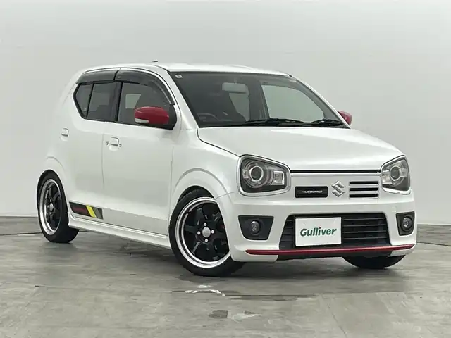 スズキ アルト ワークス 福島県 2016(平28)年 8.1万km パールホワイト ＴＥＩＮ車高調　/ＲＡＹＳアルミホイール　/OB　MONITOR/ビルトインＥＴＣ　/社外エアクリーナー　/前席ＲＥＣＡＲＯシート　/純正ホイール付き冬タイヤあり /純正フロアマット /純正サイドバイザー/オートライト /スペアキー/・スマートキー