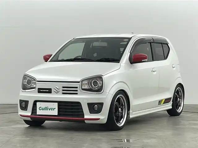 スズキ アルト ワークス 福島県 2016(平28)年 8.1万km パールホワイト ＴＥＩＮ車高調　/ＲＡＹＳアルミホイール　/OB　MONITOR/ビルトインＥＴＣ　/社外エアクリーナー　/前席ＲＥＣＡＲＯシート　/純正ホイール付き冬タイヤあり /純正フロアマット /純正サイドバイザー/オートライト /スペアキー/・スマートキー