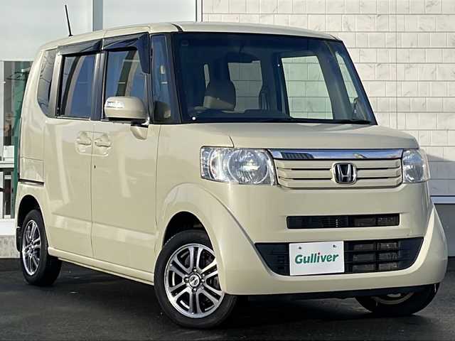 ホンダ Ｎ ＢＯＸ G Lパッケージ 岩手県 2014(平26)年 5.8万km ヒダマリアイボリーパール 4WD/純正ナビ(VXM-142VFi)/*CD/DVD/ラジオ/SD/Bluetooth/フルセグテレビ/バックカメラ/両側パワースライドドア/横滑り防止機能/スマートキー/プッシュスタート/ステアリングスイッチ/純正14inアルミホイール/純正フロアマット/電動格納ミラー/ウィンカーミラー/ドアバイザー