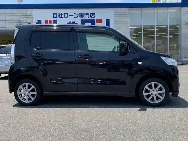 スズキ ワゴンＲ スティングレー X 福井県 2012(平24)年 5.2万km ブルーイッシュブラックパール3 KENWOODナビ/CD/DVD/AUX/ワンセグTV/アイドリングストップ/純正14インチアルミホイール/HIDオートライト/オートエアコン/ベンチシート/フォグランプ/LED室内灯/純正フロアマット/ドアバイザー/スマートキー/助手席アンダーボックス