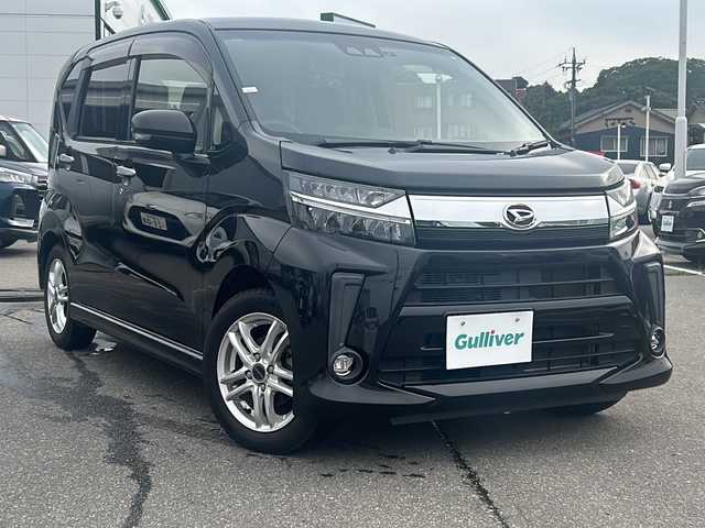 ダイハツ ムーヴ カスタム X LTD SAⅢ 石川県 2018(平30)年 6.8万km ブラックマイカメタリック 4WD/スマートアシストIII/　・衝突回避支援ブレーキ機能/　・車線逸脱警報機能/　・誤発進抑制制御機能/　・オートハイビーム/社外メモリナビ/　　CD/DVD/Bt/フルセグTV/バックカメラ/LEDオートライト/フォグランプ/シートヒーター/社外14インチアルミホイール/アイドリングストップ/スマートキー