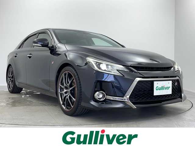 トヨタ マークＸ 250S GRスポーツ 大阪府 2018(平30)年 5.8万km プレシャスブラックパール 純正SDナビ：NSZT-W66T/【CD/DVD/SD/Bluetooth】/地デジ対応テレビ/バックカメラ　/ＨＩＤヘッドライト　/ＬＥＤデイライト　/オートライト機能　/ＧＲ専用/・セミバケットシート/・１９インチアルミ/・キャリパー　/パドルシフト　/チルトステアリング　/社外レーダー　/ビルトイン2.0ＥＴＣ/電動格納ウィンカーミラー