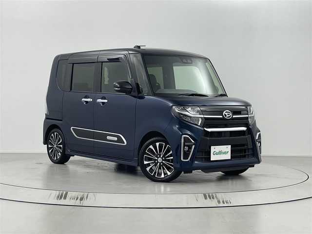 ダイハツ タント カスタム RS セレクション 埼玉県 2020(令2)年 2万km ブラックマイカメタリック/レーザーブルークリスタルシャイン 2トーン 社外ナビ（BT/AM/FM）/フルセグTV/ETC/バックカメラ/レーダークルーズコントロール/両側パワースライドドア/レーンキープアシスト/横滑り防止装置/盗難防止装置/コーナーセンサー/衝突軽減システム/LEDヘッドライト/ドライブレコーダー/プッシュスタート/スマートキー