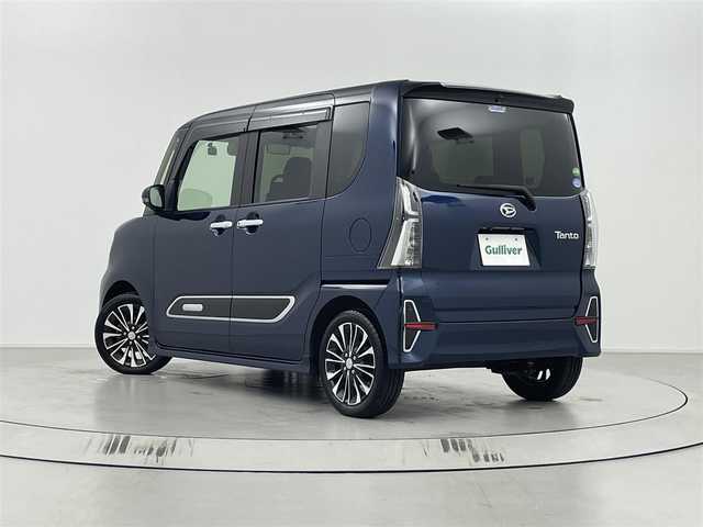 ダイハツ タント カスタム RS セレクション 埼玉県 2020(令2)年 2万km ブラックマイカメタリック/レーザーブルークリスタルシャイン 2トーン 社外ナビ（BT/AM/FM）/フルセグTV/ETC/バックカメラ/レーダークルーズコントロール/両側パワースライドドア/レーンキープアシスト/横滑り防止装置/盗難防止装置/コーナーセンサー/衝突軽減システム/LEDヘッドライト/ドライブレコーダー/プッシュスタート/スマートキー