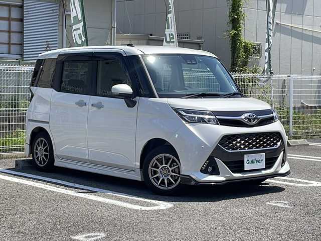 トヨタ タンク カスタムG 兵庫県 2019(令1)年 0.9万km パールホワイトⅢ 自店成約済み/他店落札不可/ワンオーナー/純正ディーラーナビ/　＜Bluetooth/MSB/フルセグTV/FM.AM＞/バックカメラ/両側パワースライドドア/プッシュスタート/スマートキー/ドライブレコーダー前/ビルトインETC/クルーズコントロール/両側パワースライドドア/コーナーセンサー/オートライト/純正ドアバイザー/純正マット/純正アルミホイール積み込み/保証書、取扱説明書