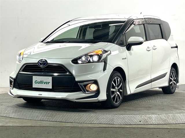 トヨタ シエンタ ハイブリッド G 大阪府 2016(平28)年 5.7万km ホワイトパールクリスタルシャイン モデリスタエアロ 純正ナビ(地デジ/CD再生/Bluetooth) バックカメラ ETC 両側パワースライドドア 衝突軽減 トヨタセーフティセンス スマートキー Pスタート 100V電源