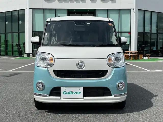 ダイハツ ムーヴ キャンバス G メイクアップ VS SAⅢ 奈良県 2022(令4)年 2.9万km パールホワイトⅢ/シルキーブルーパール 2トーン KENWOODナビ/（ＴＶ／ＢＴ／ＣＤ／ＤＶＤ）/全方位モニター/コーナーセンサー（後方）/衝突軽減システム/レーンキープアシスト/両側パワースライドドア/運転席シートヒーター/ＬＥＤヘッドライト/社外前後ドライブレコーダー/ＥＴＣ/純正ホイールキャップ/保証書/取り扱い説明書/スペアキーX1