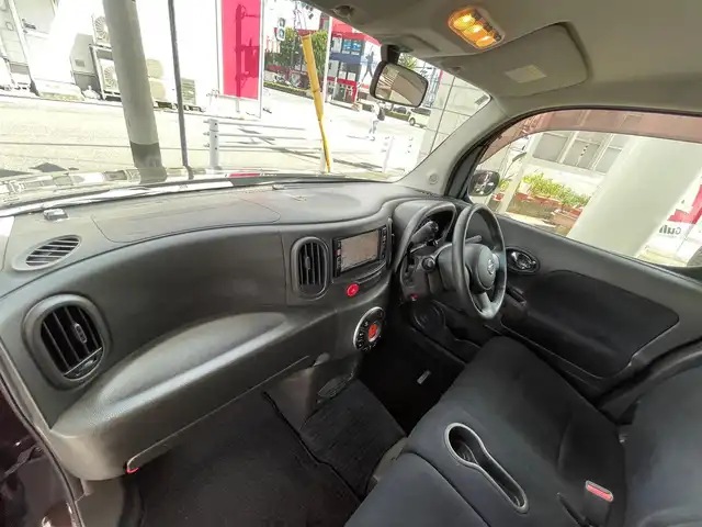 日産 キューブ 15X Vセレクション 愛知県 2010(平22)年 8.6万km ビターショコラ /当店買取/禁煙/1オーナー//純正ナビ//Bluetooth/地デジ/CD/DVD//スマートキー//革巻きステアリング//ベンチシート//純正フロアマット/ドアバイザー//電動格納ミラー//保証書
