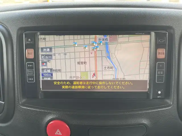 日産 キューブ 15X Vセレクション 愛知県 2010(平22)年 8.6万km ビターショコラ /当店買取/禁煙/1オーナー//純正ナビ//Bluetooth/地デジ/CD/DVD//スマートキー//革巻きステアリング//ベンチシート//純正フロアマット/ドアバイザー//電動格納ミラー//保証書