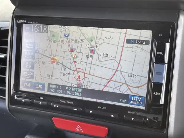 ホンダ Ｎ ＢＯＸ G ターボ SSパッケージ 福島県 2014(平26)年 13.4万km スマートブラック 純正ナビ/【ラジオ・DISC・BT・TV・SD・USB・iPod】/シートヒーター/両側パワスラ/クルコン/ETC/Bカメラ/パドルシフト/アイドリングストップ/純正フロアマット/純正アルミホイール