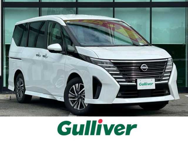 日産 セレナ e－パワー ハイウェイスター V 和歌山県 2025(令7)年 0.1千km プリズムホワイト 登録済未使用車/純正ナビ/フルセグTV/(AM/FM/USB/Bluetooth)/全方位カメラ/フリップダウンモニター/デジタルインナーミラー/衝突軽減ブレーキ/横滑り防止機能/コーナーセンサー/レーンキープアシスト/ブラインドスポットモニター/電動パーキング/オートホールド/両側パワースライドドア/ETC/置くだけ充電/LEDヘッドライト/オートライト/プッシュスタート/スマートキー