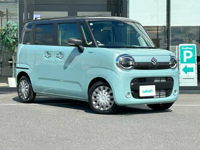 スズキ ワゴンＲ スマイル HYBRID X 茨城県 2025(令7)年 0.1千km オフブルーメタリック/ガンメタリック2トーンルーフ 社外ナビSDナビ/バックカメラ/HDMI/両側パワースライドドア/前席シートヒーター/デュアルセンサーブレーキサポート/レーダークルーズ/コーナーセンサー/衝突軽減防止装置/スペアキー1本/純正LED/アイドリングストップ/ETC