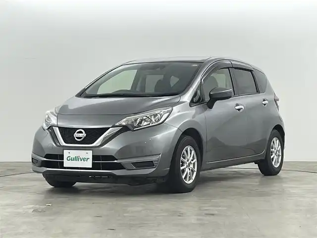日産 ノート X DIG－S 福島県 2018(平30)年 4.7万km ダークメタルグレー 衝突軽減ブレーキ/・横滑り防止装置/・踏み間違い衝突防止アシスト/・インテリジェントFCW/・インテリジェントLI＋LDW/・インテリジェントDA/・標識検知機能/・ハイビームアシスト/純正7インチSDナビ/・型番；MM317D-W/・フルセグ/TV/BT/SD/AUX/AM/FM/LEDオートライト/Bex３/ETC/ドラレコ/電動格納ミラー/フロアマット/ステアリングスイッチ/プッシュスタート/・ステアリングスイッチ