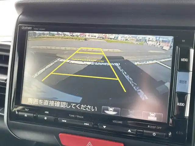 ホンダ Ｎ ＢＯＸ カスタム G ターボ Lパッケージ 福島県 2015(平27)年 7.6万km スマートブラック 純正ナビゲーション/型番：VXM-152VFi/【CD/DVD/SD/USB/BT/TV】/バックカメラ/ETC/両側電動スライドドア/前席シートヒーター/クルーズコントロール/パドルシフト/ステアリングリモコン/ドアハンドルプロテクター/HIDオートライト/シートバックテーブル/リアドアサンシェード/純正フロアマット/ドアバイザー