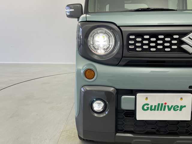 スズキ スペーシア ギア HYBRID XZターボ 茨城県 2022(令4)年 3.9万km オフブルーメタリック/ガンメタリック2トーンルーフ 純正ディスプレイオーディオ　バックモニター　衝突軽減ブレーキ　両側電動スライドドア　追従クルコン　シートヒーター　スマートキー　ドライブレコーダー　横滑り防止装置　ヘッドアップディスプレイ　禁煙車