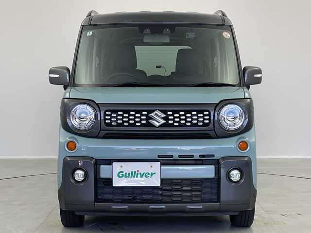 スズキ スペーシア ギア HYBRID XZターボ 茨城県 2022(令4)年 3.9万km オフブルーメタリック/ガンメタリック2トーンルーフ 純正ディスプレイオーディオ　バックモニター　衝突軽減ブレーキ　両側電動スライドドア　追従クルコン　シートヒーター　スマートキー　ドライブレコーダー　横滑り防止装置　ヘッドアップディスプレイ　禁煙車