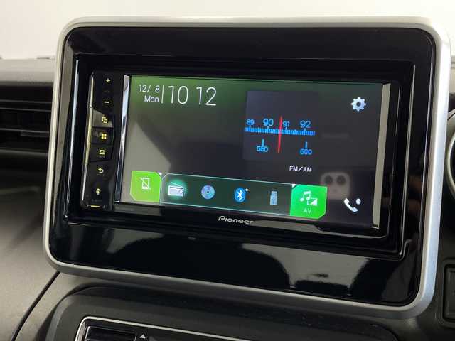 スズキ スペーシア ギア HYBRID XZターボ 茨城県 2022(令4)年 3.9万km オフブルーメタリック/ガンメタリック2トーンルーフ 純正ディスプレイオーディオ　バックモニター　衝突軽減ブレーキ　両側電動スライドドア　追従クルコン　シートヒーター　スマートキー　ドライブレコーダー　横滑り防止装置　ヘッドアップディスプレイ　禁煙車