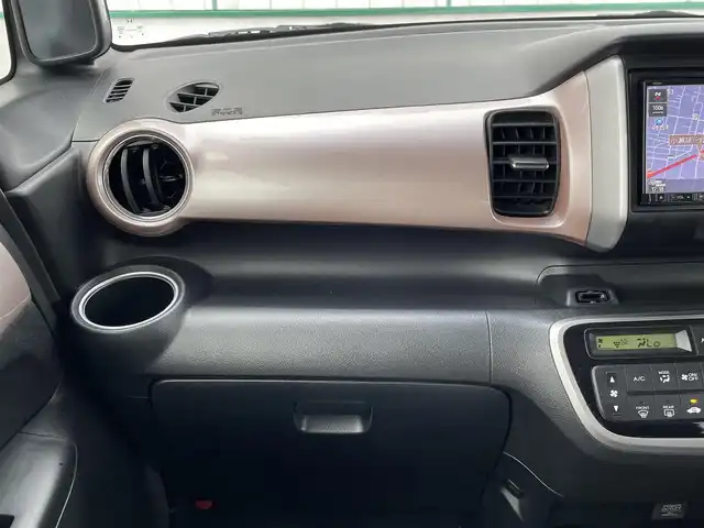 ホンダ Ｎ ＢＯＸ 2トーン G ターボ Lパッケージ 山梨県 2014(平26)年 9万km チェリーシェルピンクメタリック 社外メモリナビ(NR-MZ40)/CD/DVD/フルセグTV/ETC/両側電動スライドドア/クルーズコントロール/パドルシフト/サイドバイザー/スマートキー/スペアキー1本/保証書