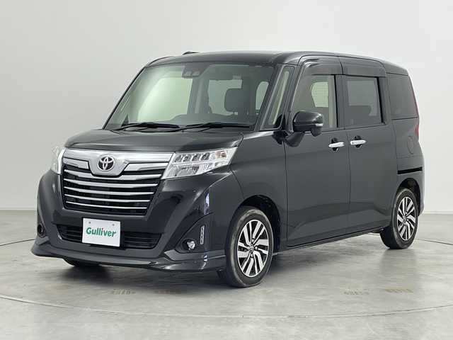 トヨタ ルーミー カスタムG 群馬県 2019(令1)年 6.8万km ブラックマイカメタリック 純正９型ナビ　バックカメラ　両側電動スライドドア　クルーズコントロール　衝突被害軽減ブレーキ　レーンアシスト　クリアランスソナー　純正アルミホイール　ＬＥＤヘッドライト・フォグ　スマートキー