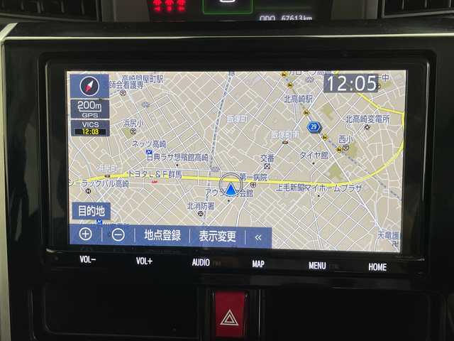 トヨタ ルーミー カスタムG 群馬県 2019(令1)年 6.8万km ブラックマイカメタリック 純正９型ナビ　バックカメラ　両側電動スライドドア　クルーズコントロール　衝突被害軽減ブレーキ　レーンアシスト　クリアランスソナー　純正アルミホイール　ＬＥＤヘッドライト・フォグ　スマートキー