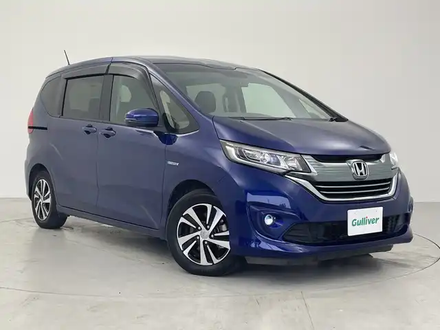 ホンダ フリード ハイブリット G 愛知県 2018(平30)年 4.9万km コバルトブルーパール 純正ナビ/・Bluetooth/・CD/DVD/・フルセグテレビ/バックカメラ/両側パワースライドドア/衝突軽減ブレーキ/レーンキープアシスト/オートマチックハイビーム/ハーフレザーシート/レーダークルーズコントロール/純正15インチアルミホイール/LEDヘッドライト