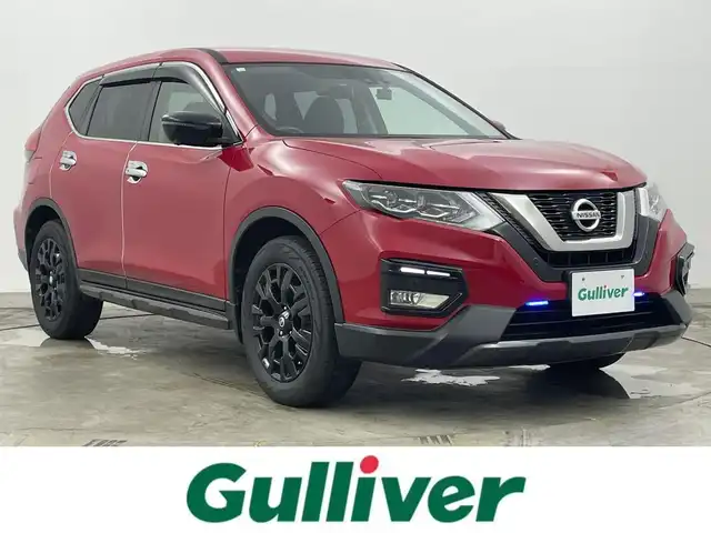 日産 エクストレイル 20X エクストリーマーX 岡山県 2018(平30)年 5.7万km バーニングレッド 純正9インチナビ/・FM/AM/Bluetooth/フルセグ/CD/DVD/アラウンドビューモニター/インテリジェントルームミラー/インテリジェントエマージェンシーブレーキ/車線逸脱警報/防止支援システム/フロント＆バックソナー/パワーバックドア/防水シート/・シートヒーター/前後ドライブレコーダー/ETC/LEDヘッドライト/ドアバイザー/グロスブラック18インチアルミホイール/純正フロアマット