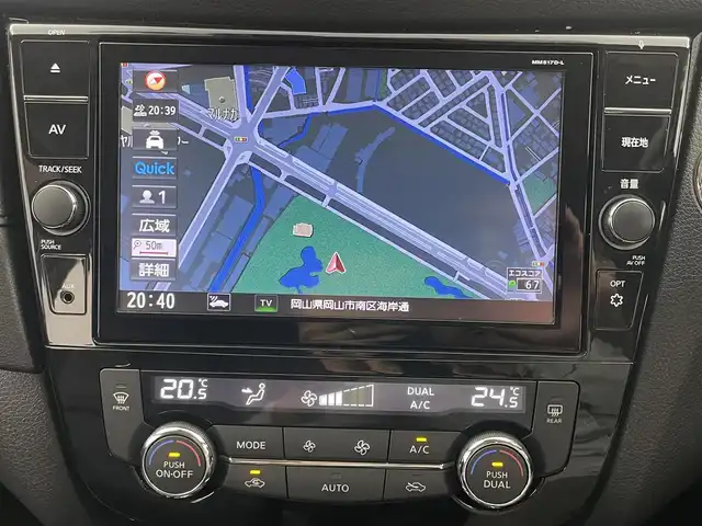 日産 エクストレイル 20X エクストリーマーX 岡山県 2018(平30)年 5.7万km バーニングレッド 純正9インチナビ/・FM/AM/Bluetooth/フルセグ/CD/DVD/アラウンドビューモニター/インテリジェントルームミラー/インテリジェントエマージェンシーブレーキ/車線逸脱警報/防止支援システム/フロント＆バックソナー/パワーバックドア/防水シート/・シートヒーター/前後ドライブレコーダー/ETC/LEDヘッドライト/ドアバイザー/グロスブラック18インチアルミホイール/純正フロアマット