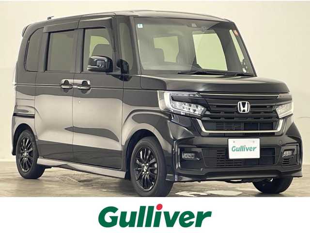 ホンダ Ｎ ＢＯＸ カスタム L スタイル+ブラック 滋賀県 2022(令4)年 4.3万km クリスタルブラックパール 純正８インチナビ/(AM/FM/CD/DVD/Bluetooth/フルセグTV)/バックカメラ/クリアランスソナー/両側パワースライドドア/ETC2.0/ホンダセンシング/・衝突軽減ブレーキ/・誤発進抑制機能・歩行者事故低減ステアリング/・路外逸脱抑制機能/・アダプティブ・クルーズ・コントロール/・車線維持支援システム/・先行車発進お知らせ機能/・標識認識機能　/シートヒーター(D/N)/純正１４インチアルミホイール