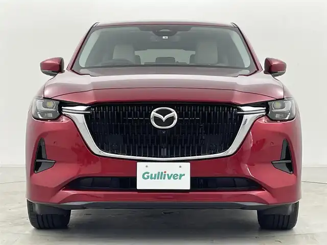 マツダ ＣＸ－６０ XD HV プレミアムモダン 群馬県 2022(令4)年 0.4万km ソウルレッドプレミアムメタリック パノラマサンルーフ /純正12.3インチメーカーナビ/・Bluetooth/USB/HDMI/フルセグTV/・Apple Car Play/Andoroid Auto/360°ビューモニター/BOSEサウンドシステム/白本革シート/パワーシート /シートヒーター/シートベンチレーション/ステアリングヒーター/マツダレーダークルーズコントロール（全車速追従機能付）/スマートブレーキサポート/ハンズフリー機能付パワーリフトゲート/ヘッドアップディスプレイ/ブラインドスポットモニター/LEDヘッドライト/オートライト /オートマチックハイビーム/トノカバー/スマートキー/プッシュスタート