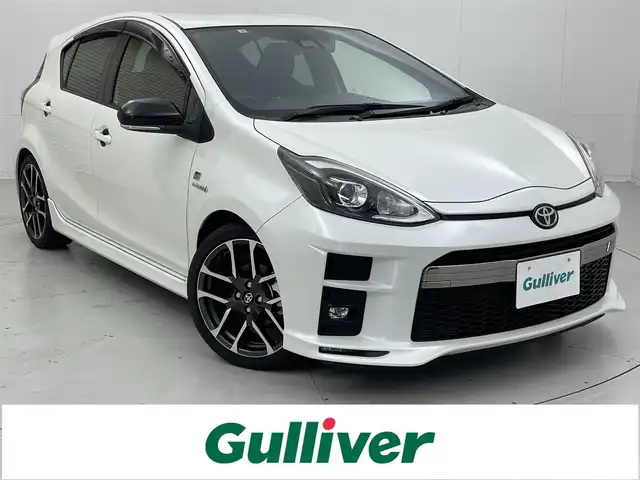 トヨタ アクア G GRスポーツ 17インチPKG 茨城県 2019(令1)年 3.7万km ホワイトパールクリスタルシャイン 純正9型ナビ/バックカメラ/フルセグ/衝突被害軽減ブレーキ/車線逸脱抑制装置/クルーズコントロール/オートマチックハイビーム/社外マフラー/ETC2.0/ドラレコ/シートヒーター/純正17インチAW/LEDヘッドライト/スマートキー