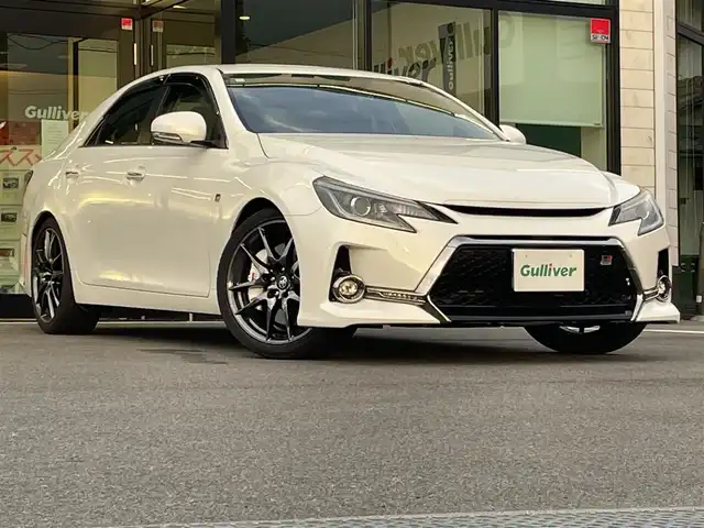 トヨタ マークＸ 250S GRスポーツ 愛媛県 2018(平30)年 4万km ホワイトパールクリスタルシャイン 純正7型ナビ/バックカメラ/クルーズコントロール/パドルシフト/前後ドライブレコーダー/リバース連動サイドミラー/電格ミラー/ヒートミラー/電動チルト＆テレスコピック機構/黒半革シート/ステアリングリモコン/純正フロアマット/ドアバイザー/HDMI/USB入力端子/SPORT/SNOW/ECO/ETC2.0/ISOFIX/純正トランクマット/現状サマー(純正AW)(235/40/ZR19)/FALKEN AZENIS FK520L