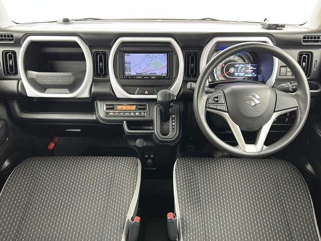 スズキ ハスラー HYBRID G 宮城県 2022(令4)年 6.8万km シフォンアイボリーM 禁煙車/スズキセーフティサポート/・デュアルカメラブレーキサポート/・パーキングソナー/・車線逸脱警報/・オートハイビーム/社外7型SDナビ（AVIC-RZ503）/・ワンセグTV/・BT.CD/DVD.iPod.AUX/バックカメラ/シートヒーター（D/N)/プッシュスタート/スマートキー×2/アイドリングストップ/社外フロアマット