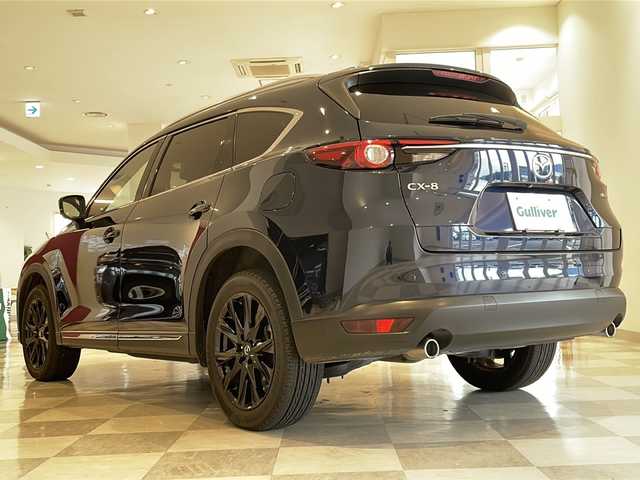 マツダ ＣＸ－８ XD ブラックトーンエディション 福井県 2022(令4)年 8万km ディープクリスタルブルーマイカ 純正10インチナビ/フルセグTV/BT/USB/360°ビューモニター/i-アクティブセンス/・レーダークルーズコントロール/・ブラインドスポットモニタリング/・アドバンストスマートシティブレーキサポート/・レーンキープアシスト/・パーキングセンサー/・AT誤発進抑制制御/・後側方接近車両検知/・標識認識システム/ETC/前後ドライブレコーダー/ヘッドアップディスプレイ/パワーバックドア/ステアリングヒーター/革巻きステアリング/シートヒーター/パワーシート/ハーフレザーシート/ワイヤレス充電(Qi)/デジタルインナーミラー/オートライト/LEDヘッドライト/純正19インチアルミホイール/MTモード付AT/純正フロアマット/プッシュスタート/スマートキー×2