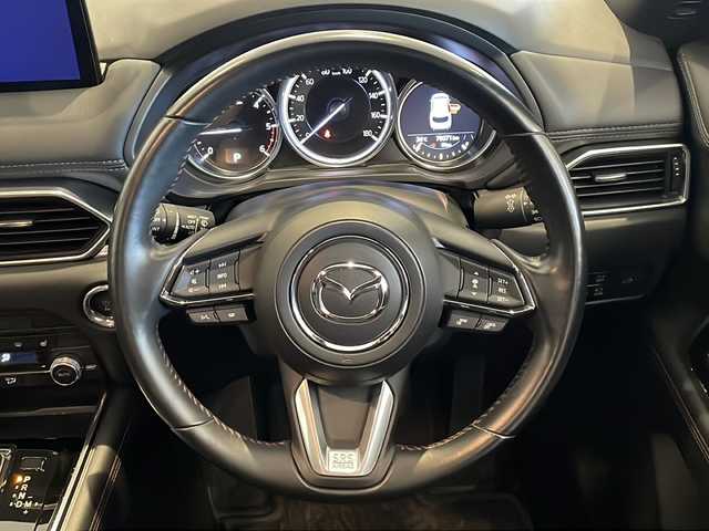 マツダ ＣＸ－８ XD ブラックトーンエディション 福井県 2022(令4)年 8万km ディープクリスタルブルーマイカ 純正10インチナビ/フルセグTV/BT/USB/360°ビューモニター/i-アクティブセンス/・レーダークルーズコントロール/・ブラインドスポットモニタリング/・アドバンストスマートシティブレーキサポート/・レーンキープアシスト/・パーキングセンサー/・AT誤発進抑制制御/・後側方接近車両検知/・標識認識システム/ETC/前後ドライブレコーダー/ヘッドアップディスプレイ/パワーバックドア/ステアリングヒーター/革巻きステアリング/シートヒーター/パワーシート/ハーフレザーシート/ワイヤレス充電(Qi)/デジタルインナーミラー/オートライト/LEDヘッドライト/純正19インチアルミホイール/MTモード付AT/純正フロアマット/プッシュスタート/スマートキー×2